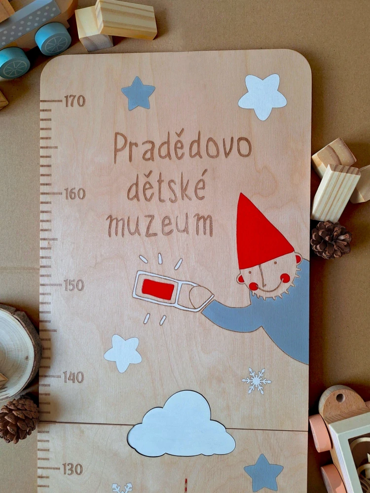 Růstový metr s VLASTNÍM MOTIVEM- zakázková výroba